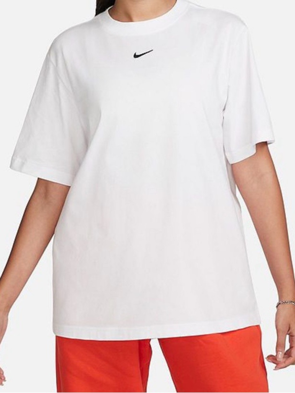 Nike Women's Short Sleeve Loose Fit  T-Shirt XL NWT White